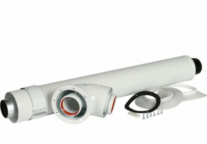 Комплект для горизонтального прохода d 60/100 мм, 0.85 м (совместим Protherm Рысь,Ягуар) STOUT 