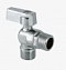 Кран шаровой    1/2"х1/2" НН угловой, хром. бабочка без отражателя VALTEC