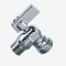 Кран шаровой    1/2"х3/4" НН  угловой хром. бабочка без отражателя VALTEC  VT392.N.05